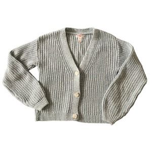 Cat and Jack Girls Light Blue Cardigan V-neck Button Up Sweater Size Medium 8